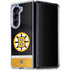 NHL Boston Bruins Jersey Galaxy Z Fold5 5G Clear Case
